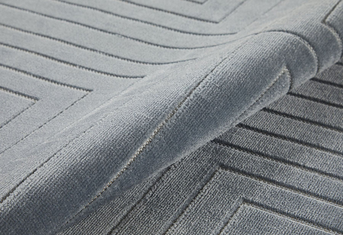 Maze Linear Blue Rug