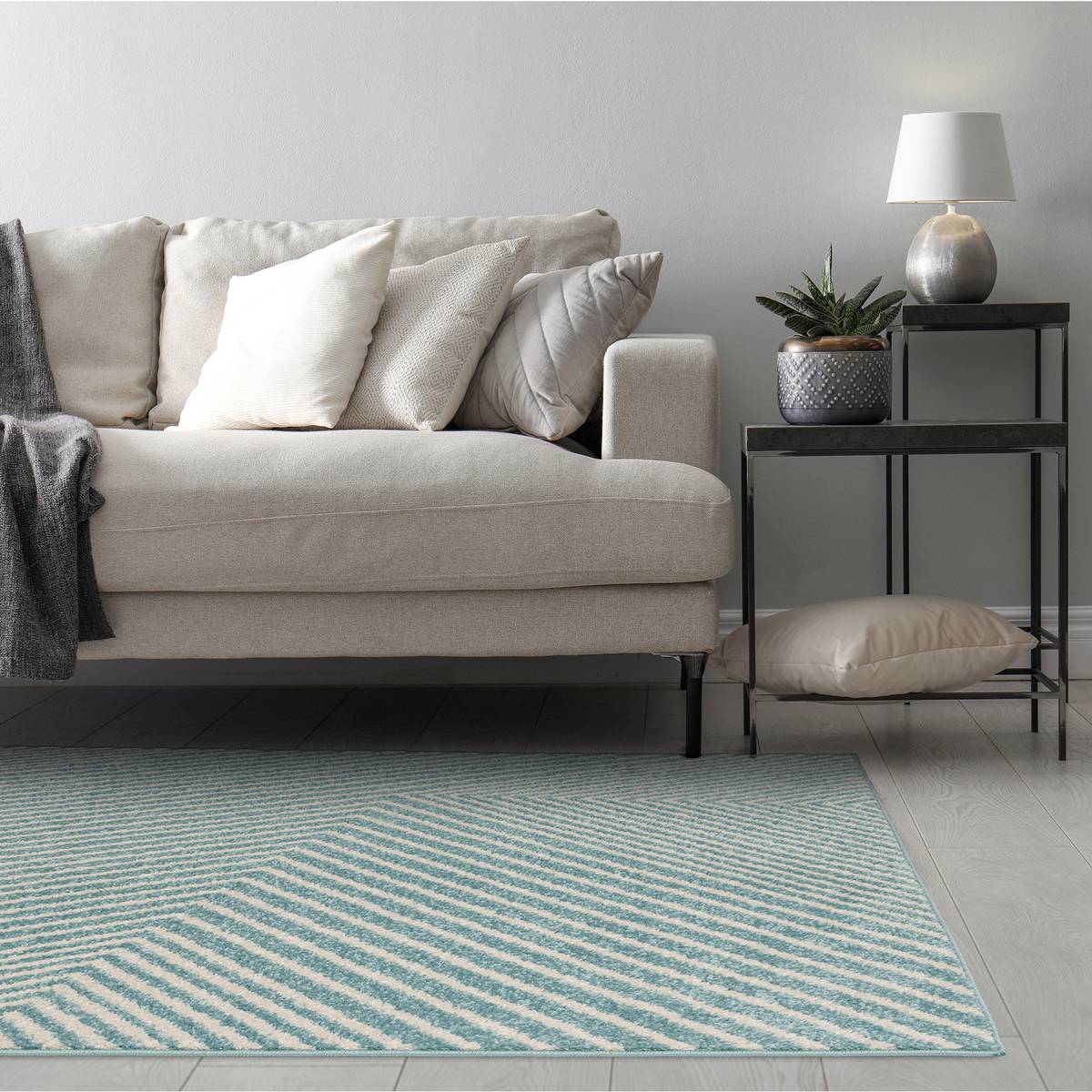 Muse Blue Cross Rug
