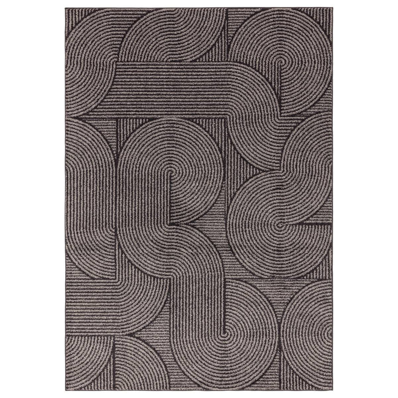 Muse Charcoal Swirl Rug