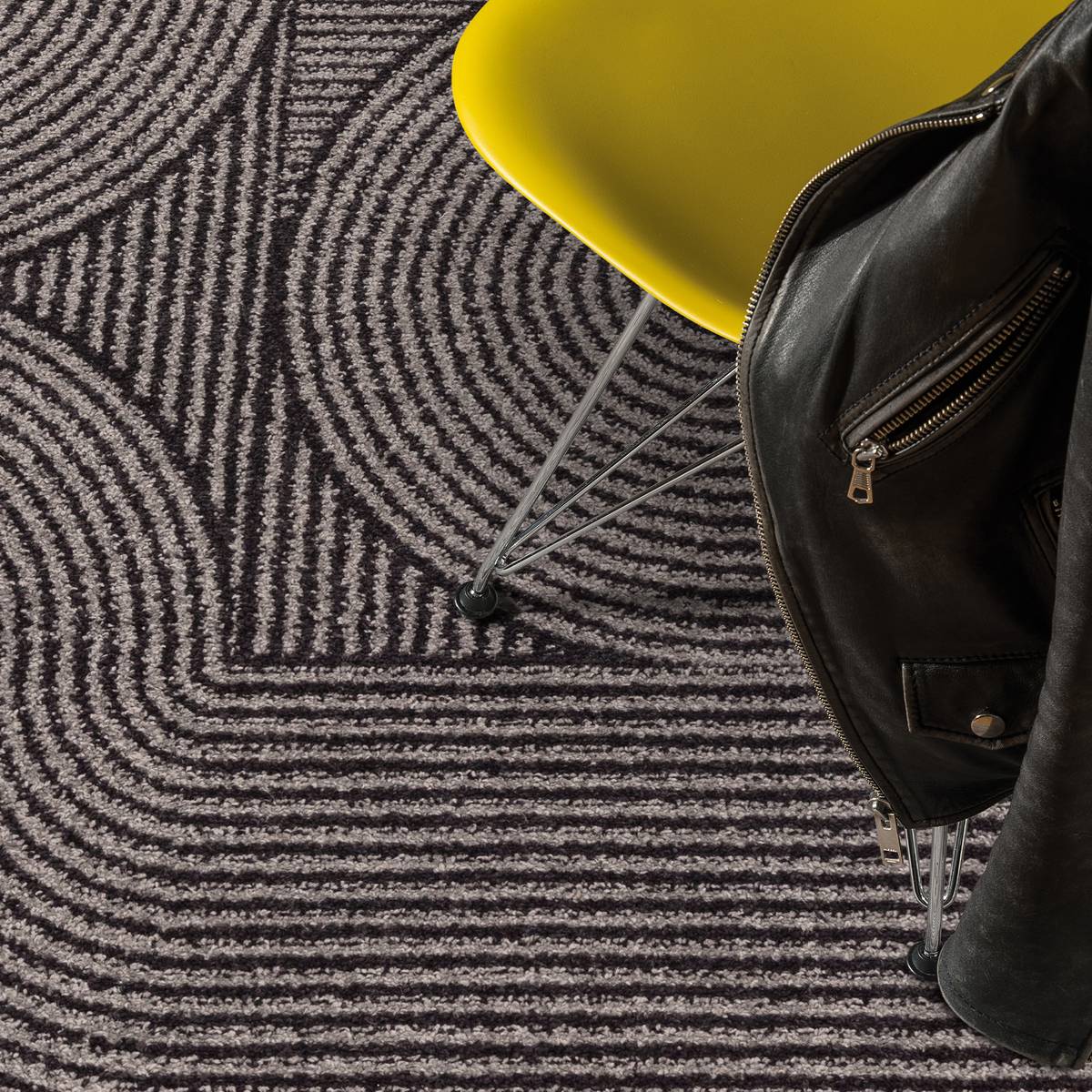 Muse Charcoal Swirl Rug