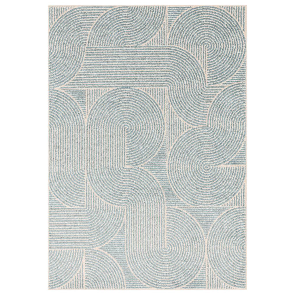 Muse Blue Swirl Rug