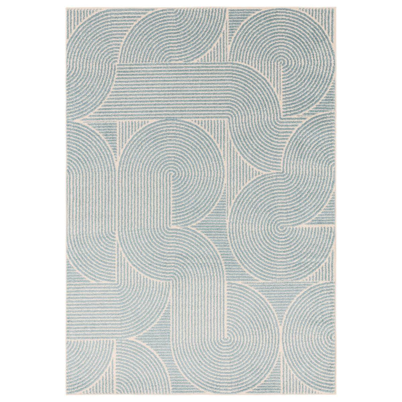 Muse Blue Swirl Rug