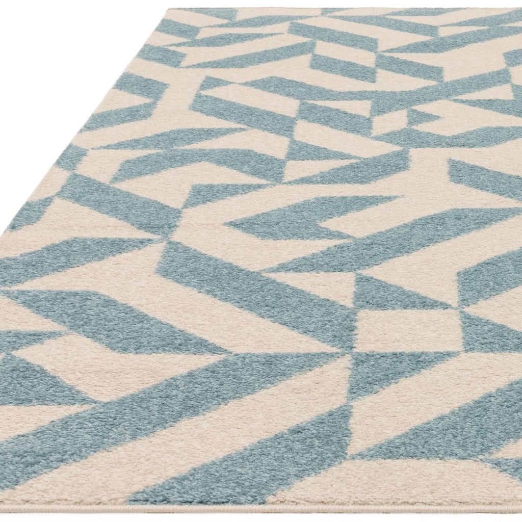 Muse Blue Shapes Rug