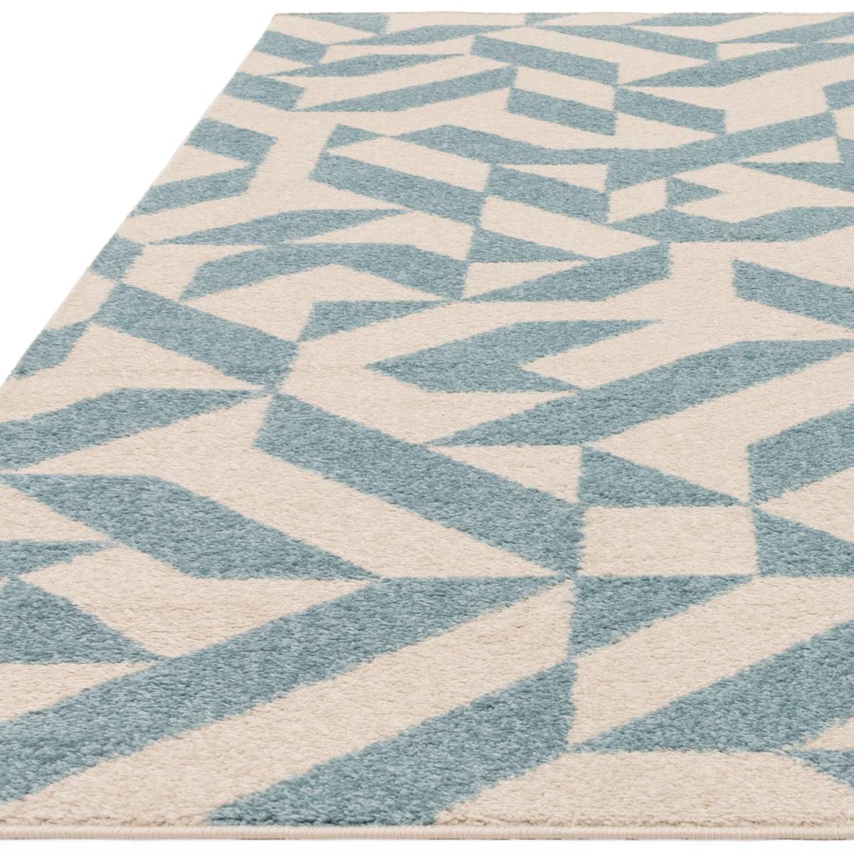 Muse Blue Shapes Rug