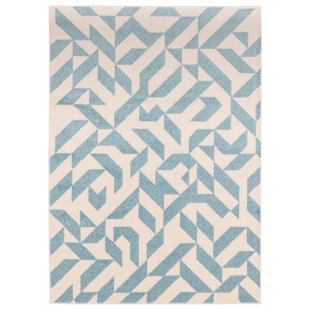 Muse Blue Shapes Rug
