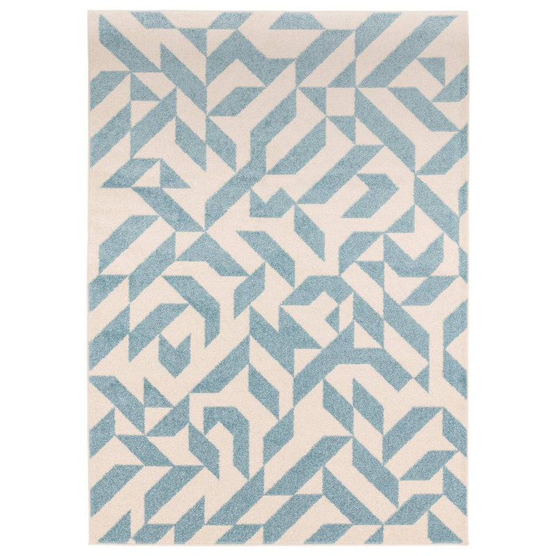 Muse Blue Shapes Rug