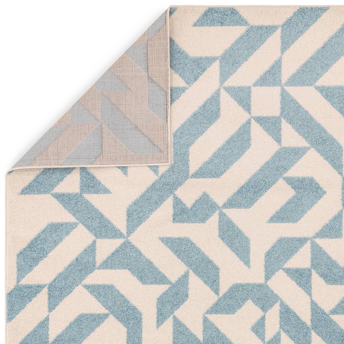Muse Blue Shapes Rug