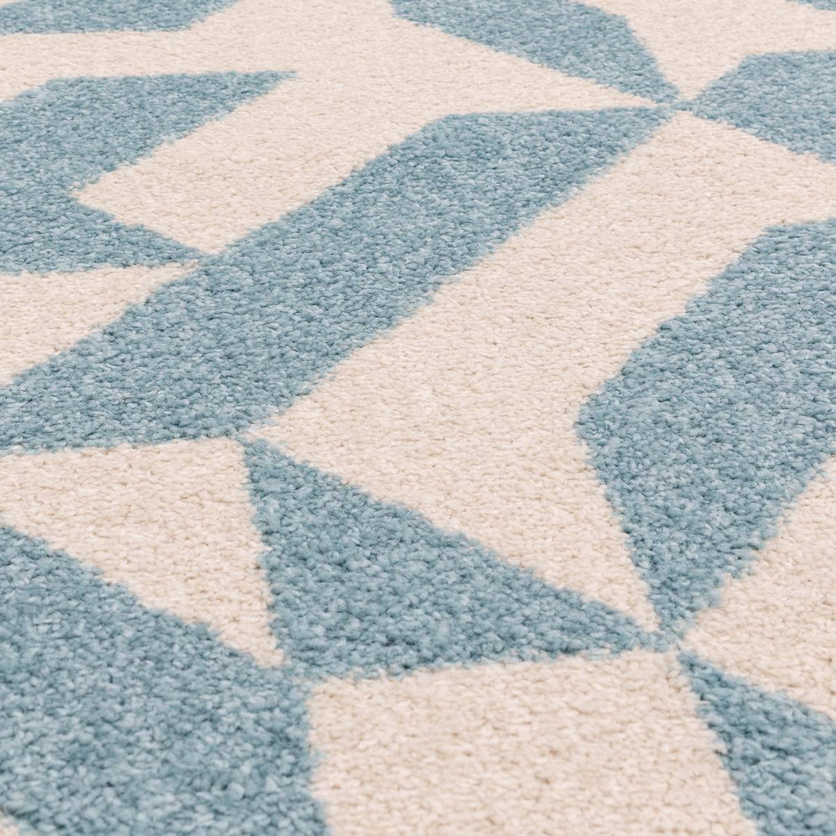 Muse Blue Shapes Rug