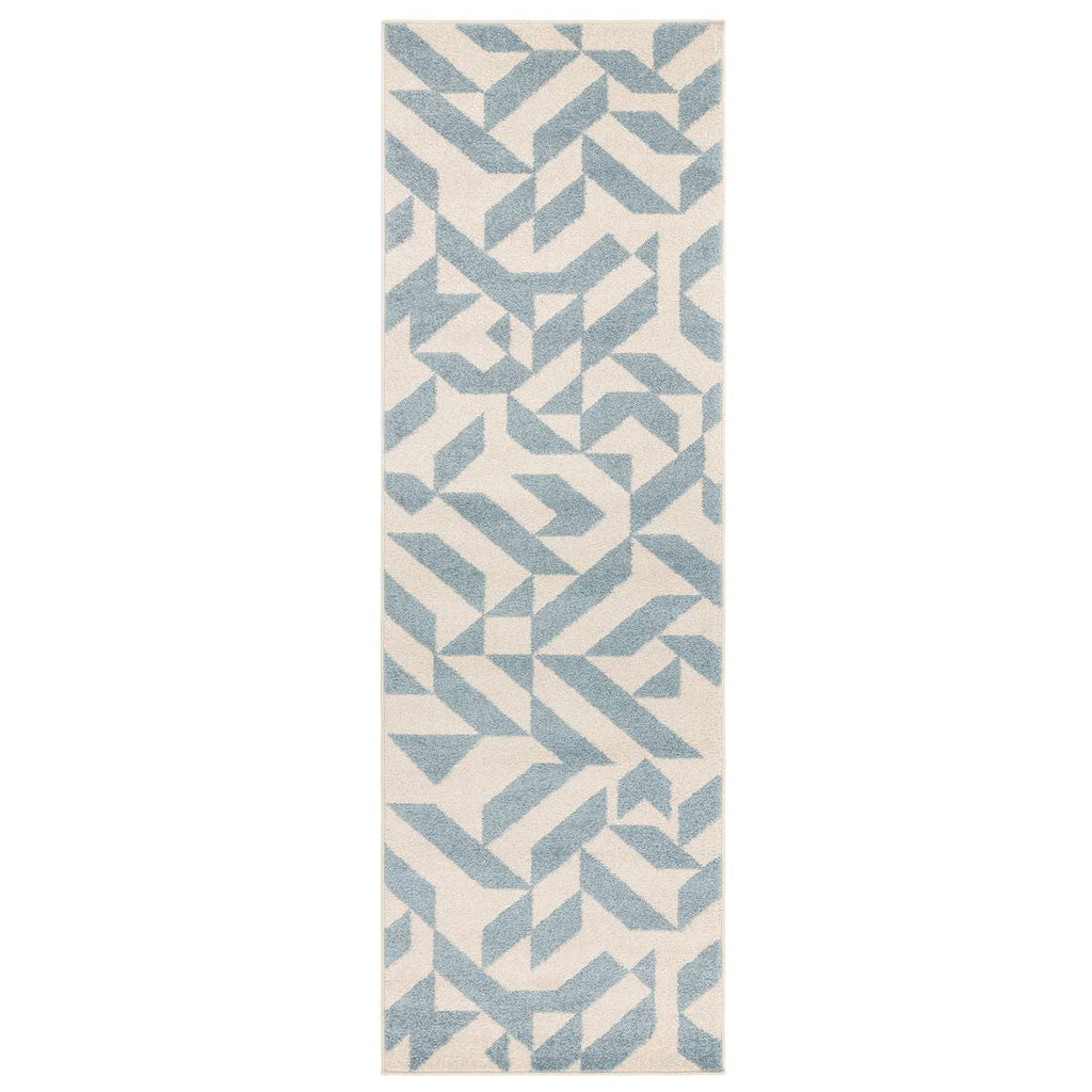 Muse Blue Shapes Rug