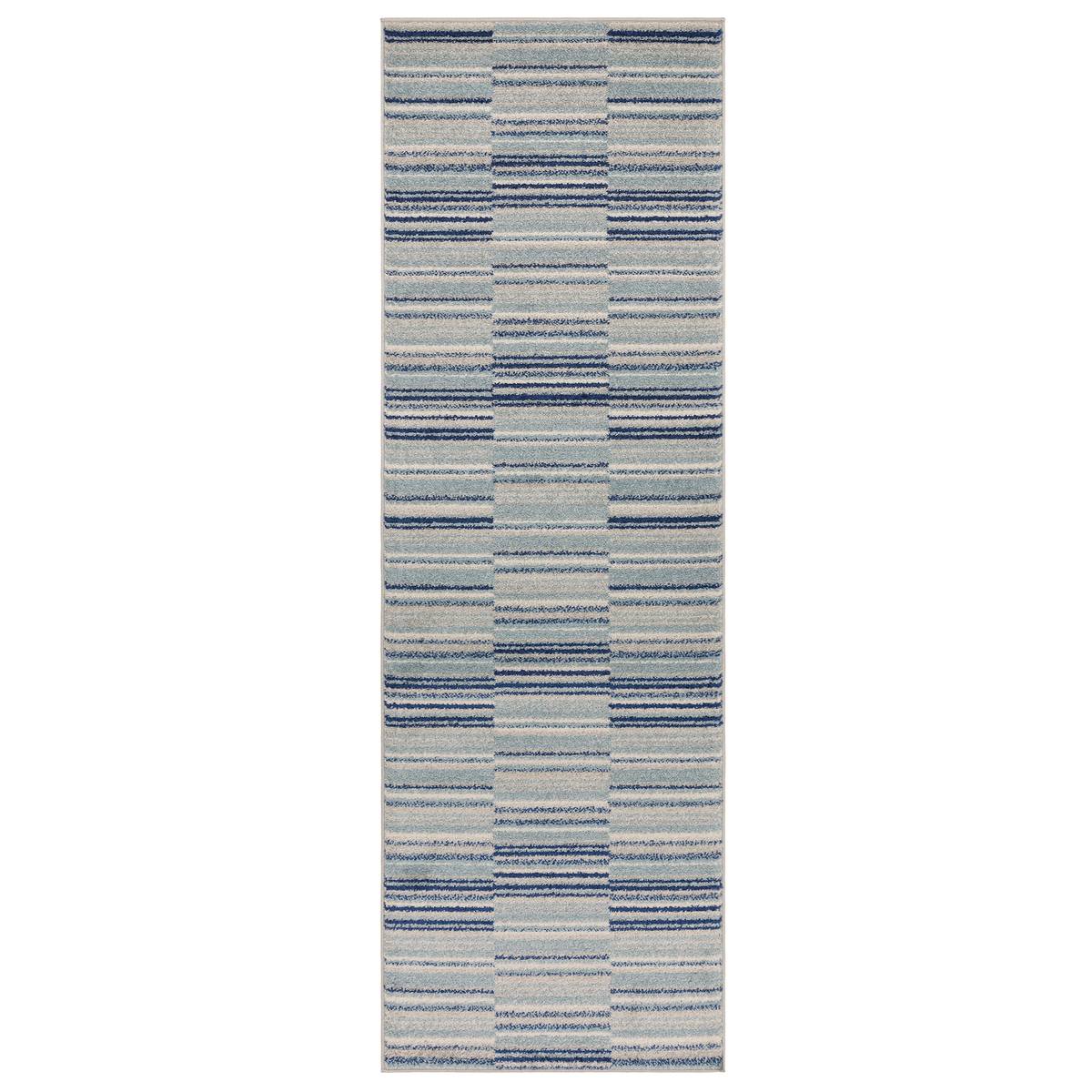 Muse Blue Stripe Rug