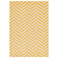 Muse Yellow Chevron Rug