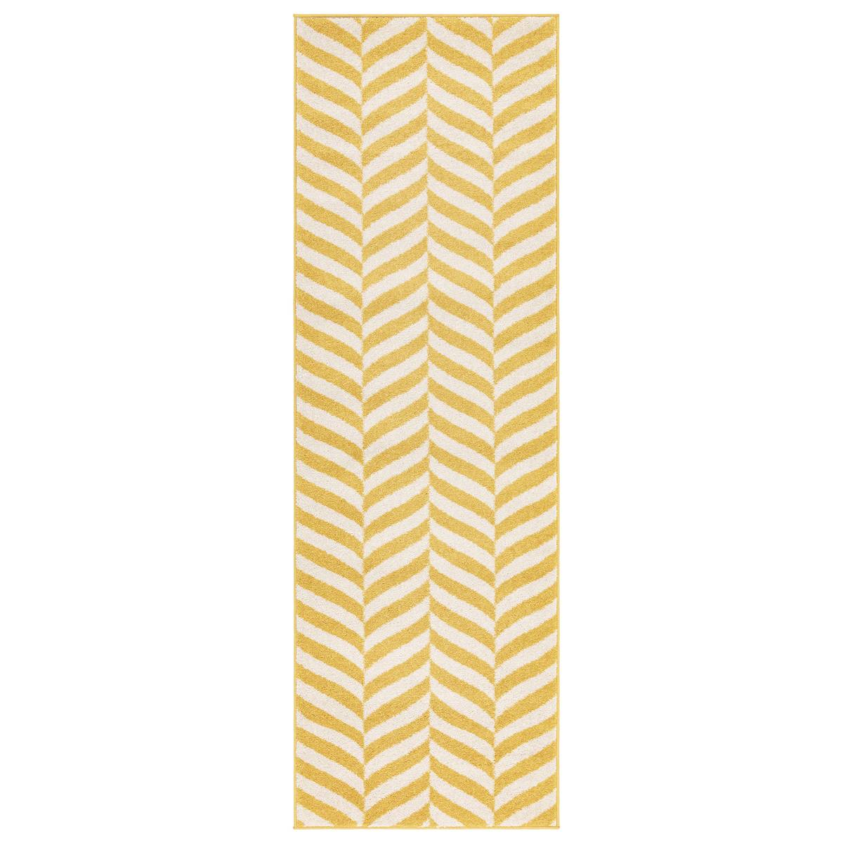 Muse Yellow Chevron Rug