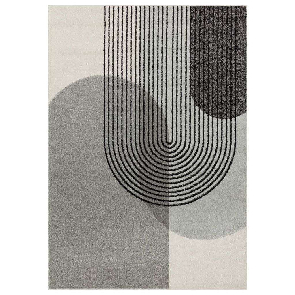 Muse Grey Retro Rug