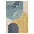 Muse Blue Retro Rug