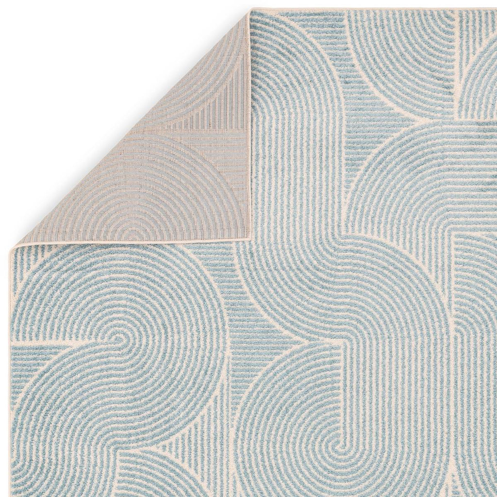 Muse Blue Swirl Rug