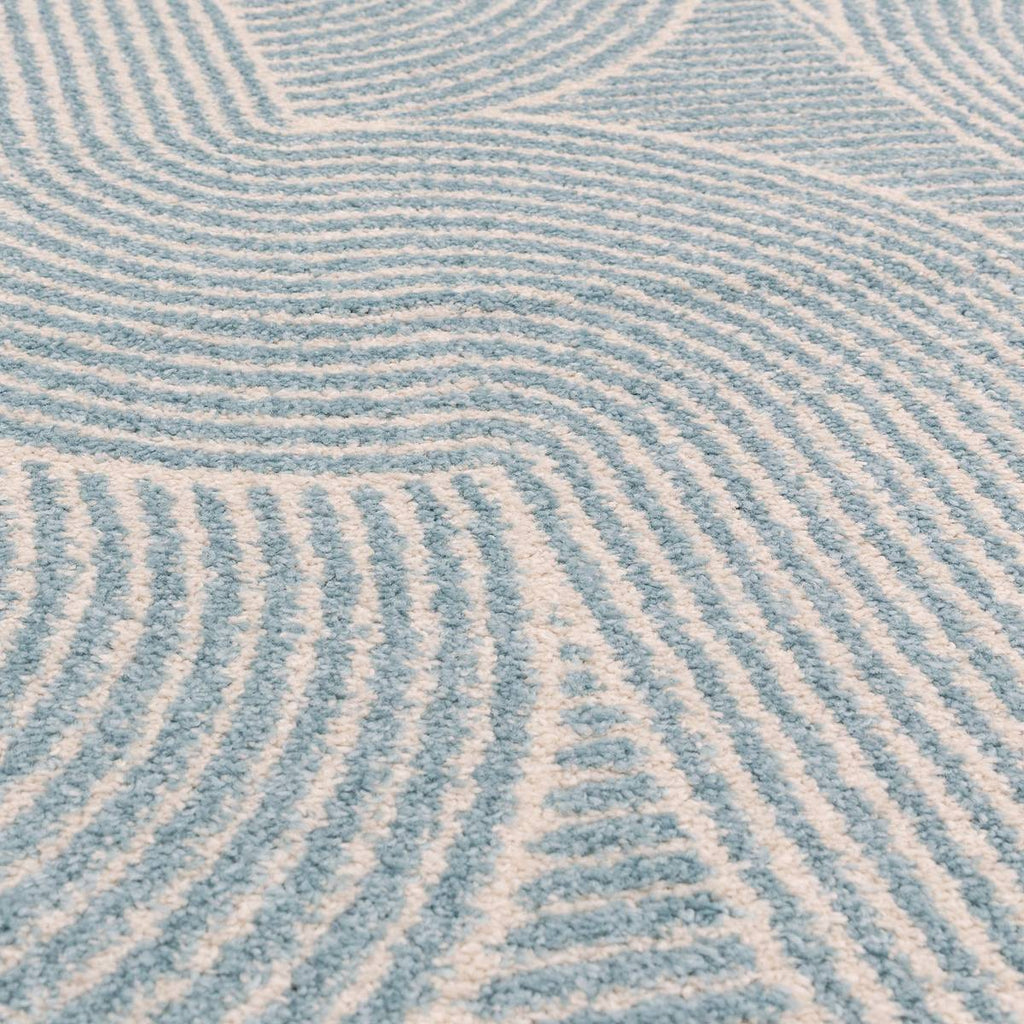 Muse Blue Swirl Rug