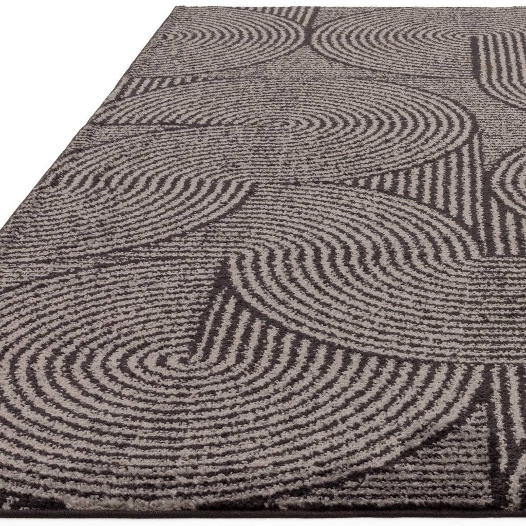 Muse Charcoal Swirl Rug