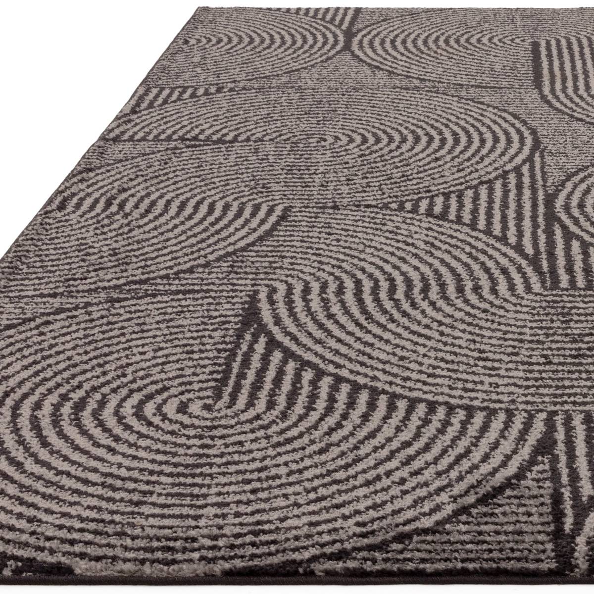 Muse Charcoal Swirl Rug