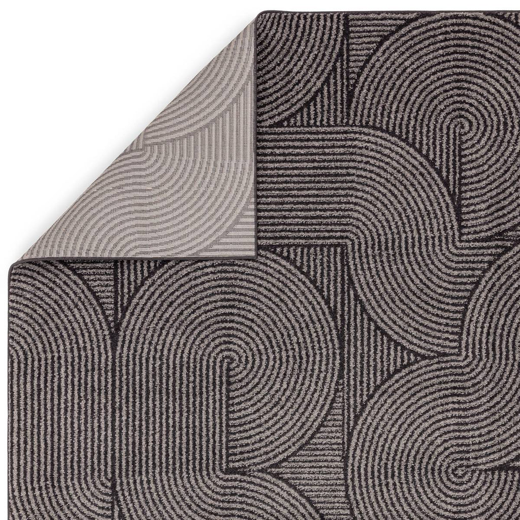 Muse Charcoal Swirl Rug