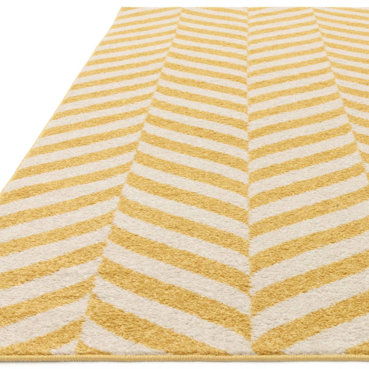 Muse Yellow Chevron Rug