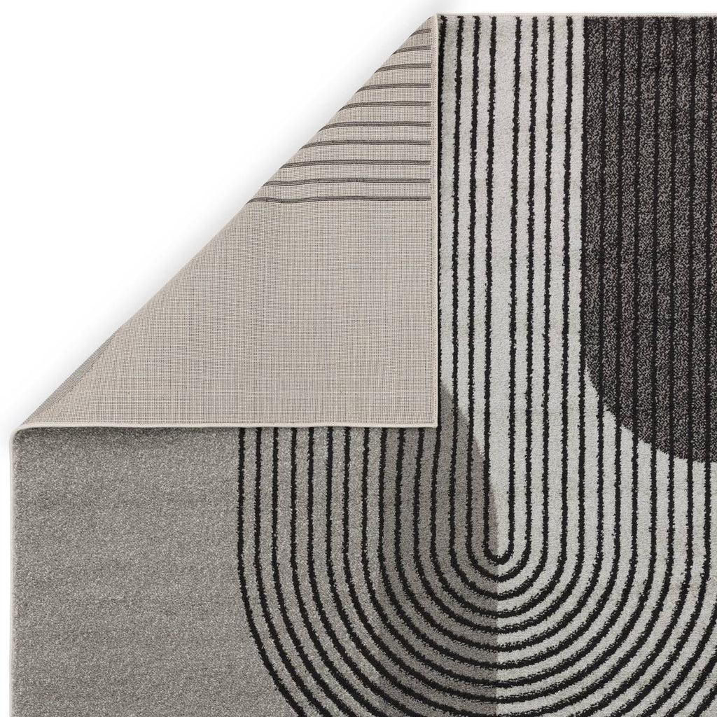 Muse Grey Retro Rug