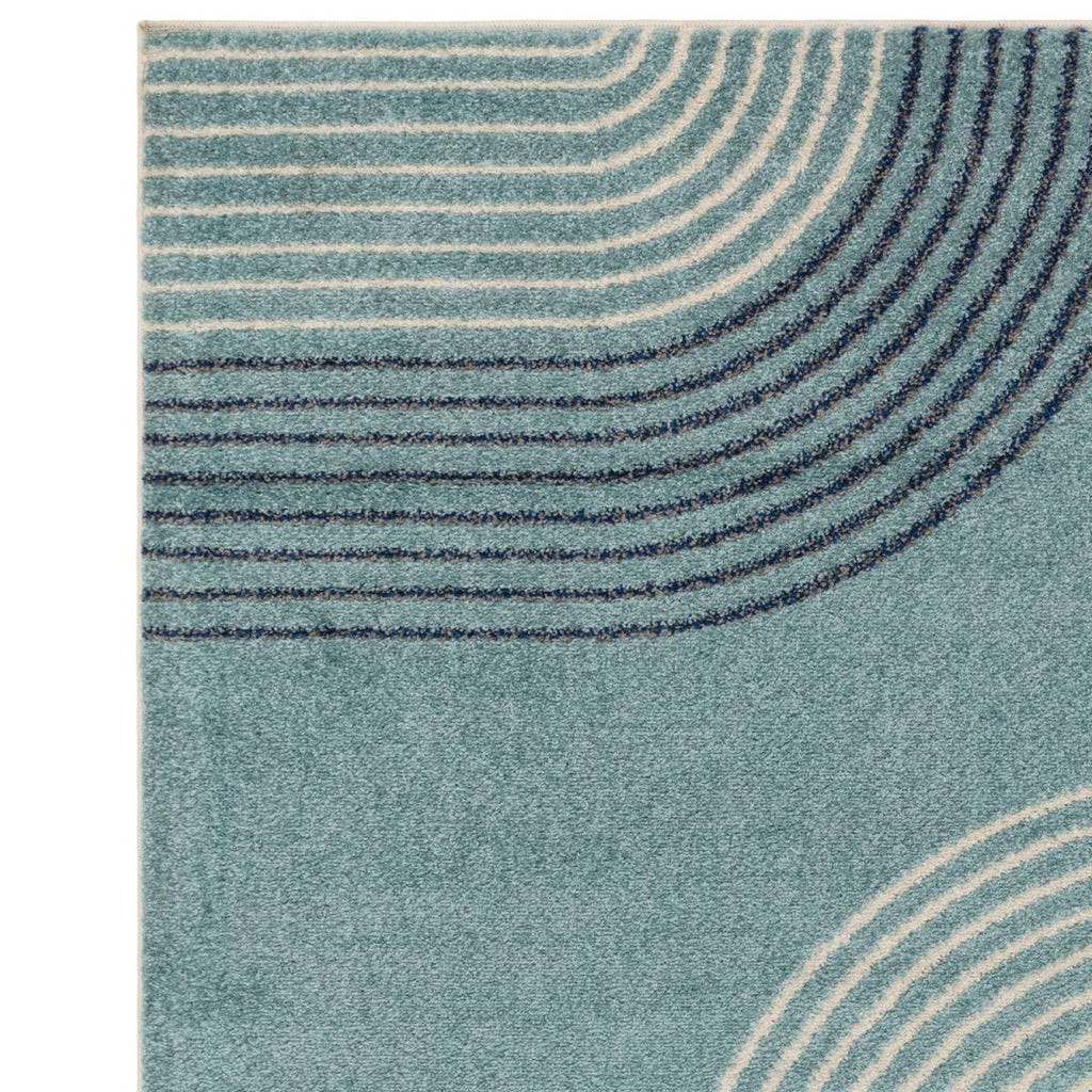 Muse Blue Retro Rug