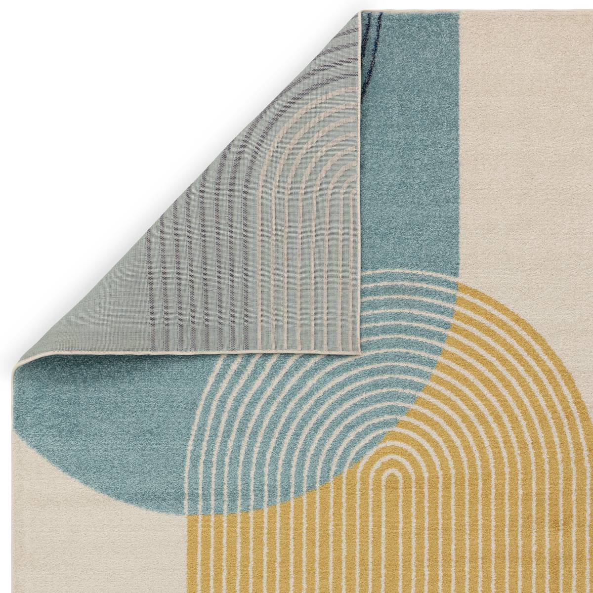 Muse Blue Retro Rug