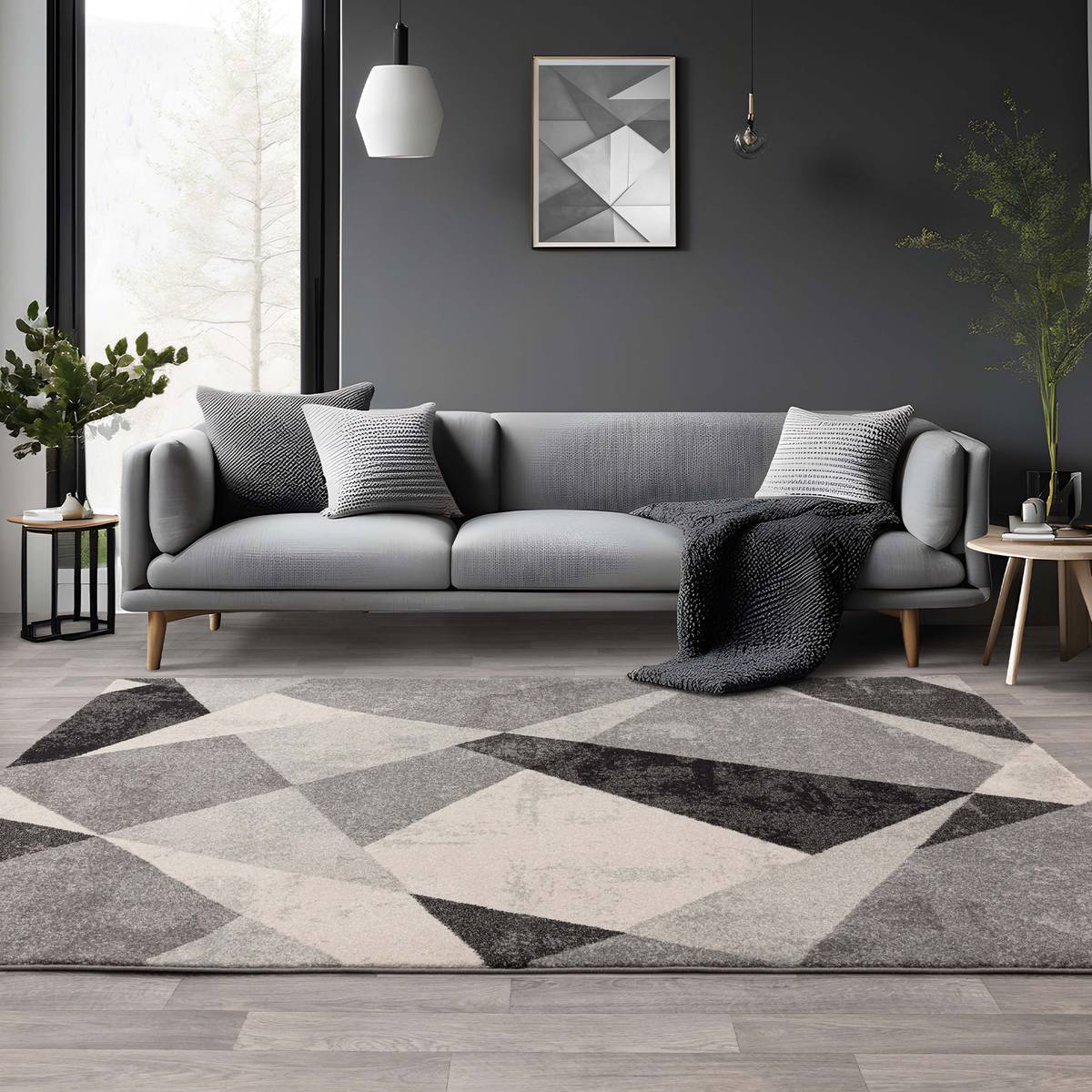 Nova Patio Grey Rug