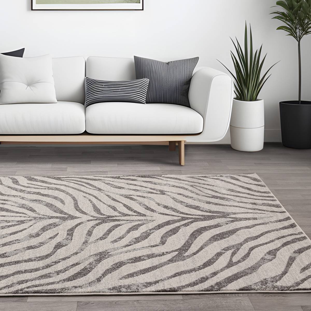 Nova Zebra Grey Rug