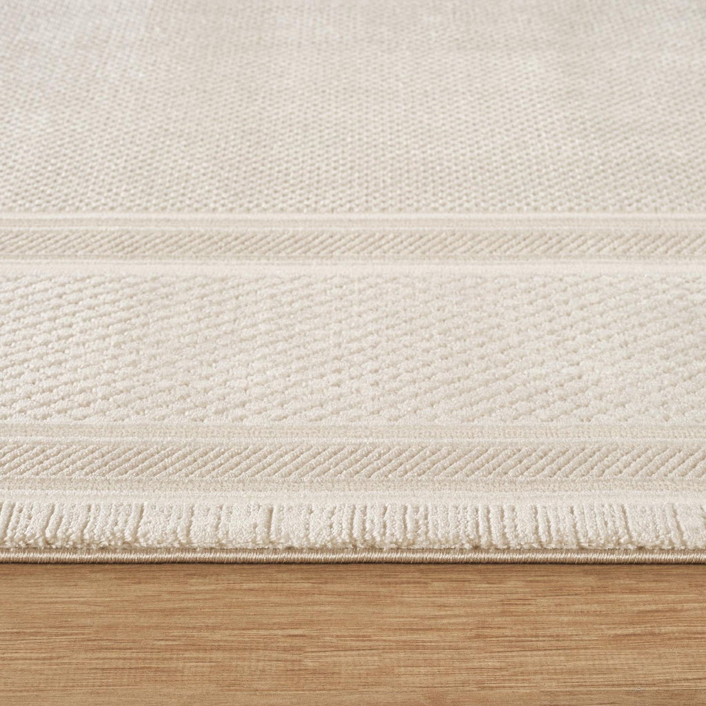 Olivia Border Cream Beige Rug