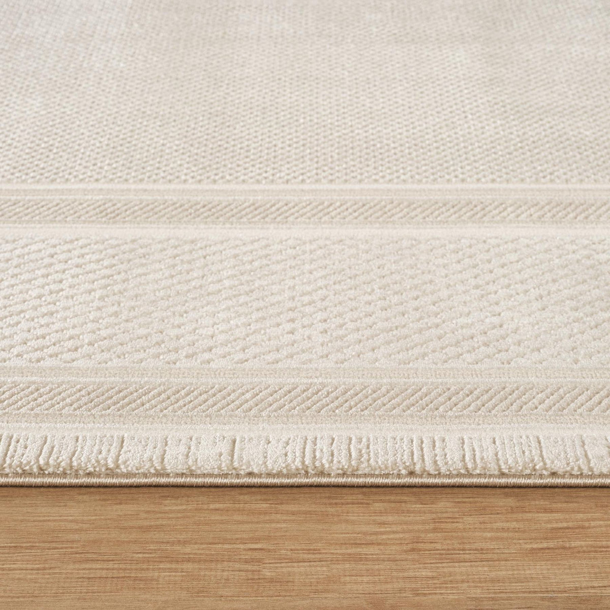 Olivia Border Cream Beige Rug