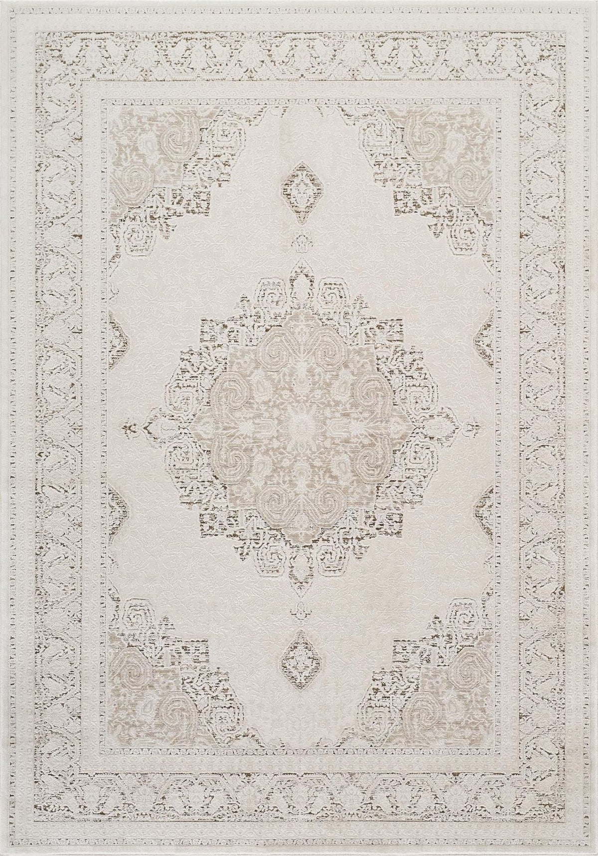 Olivia Medallion Khaki Rug
