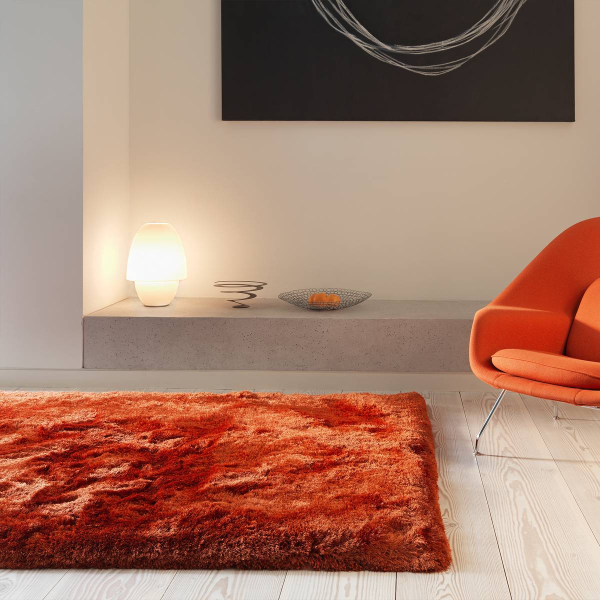 Plush Rust Rug