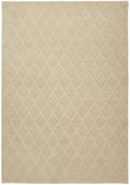 Priory Diamonds Beige Wool Rug