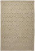 Priory Squares Taupe Wool Rug