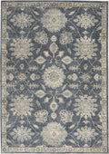 Quarry Floral Blue Beige Rug
