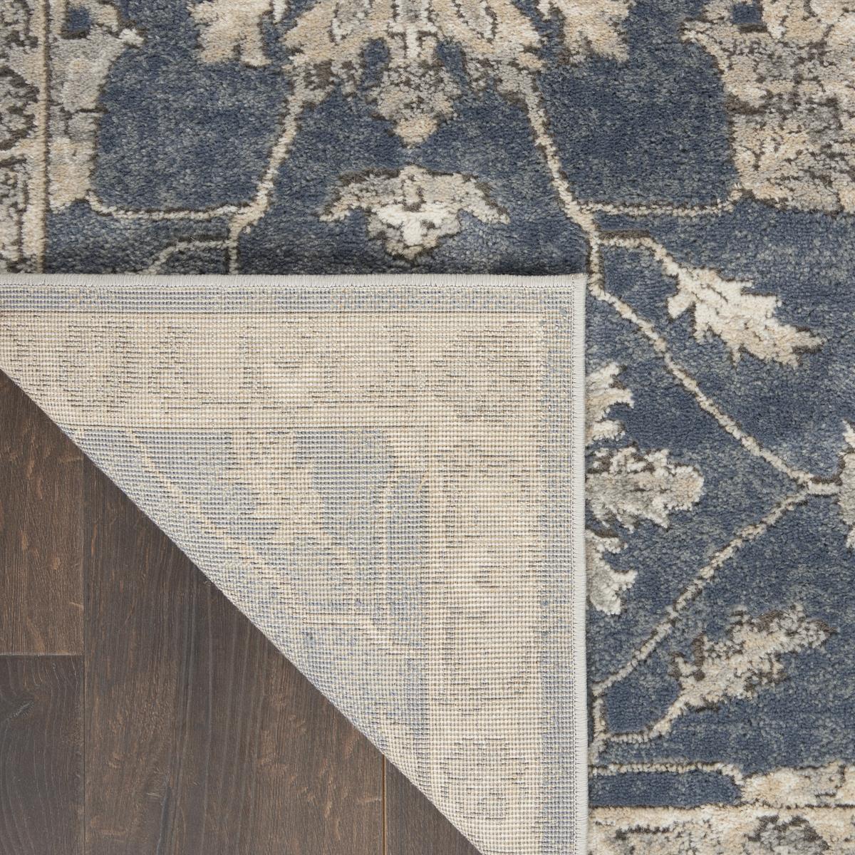 Quarry Floral Blue Beige Rug