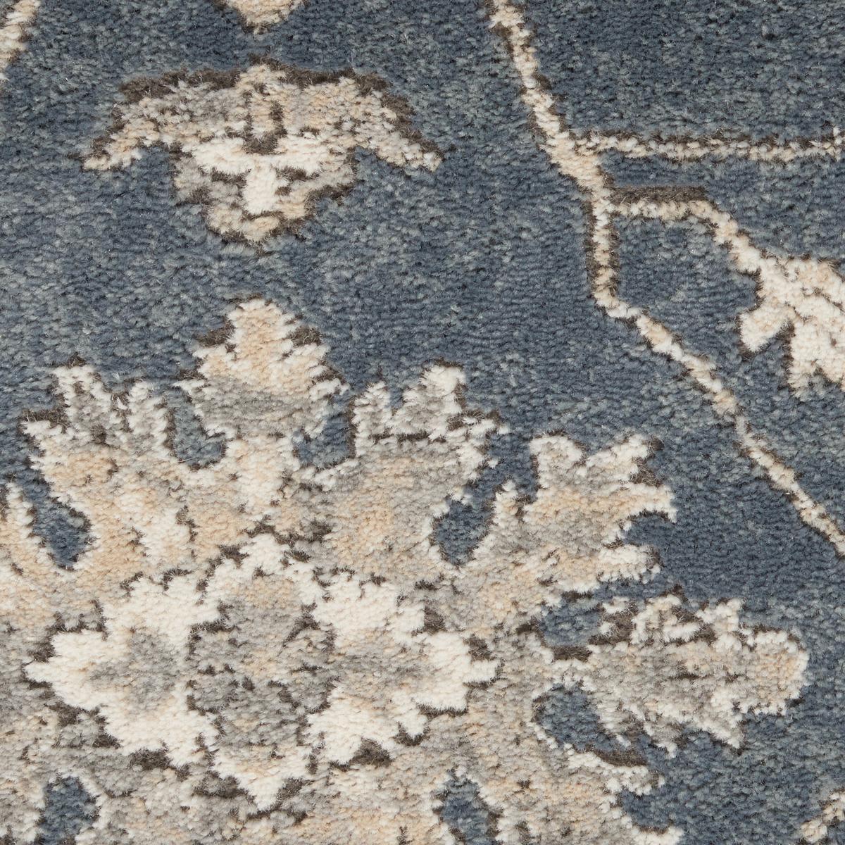 Quarry Floral Blue Beige Rug