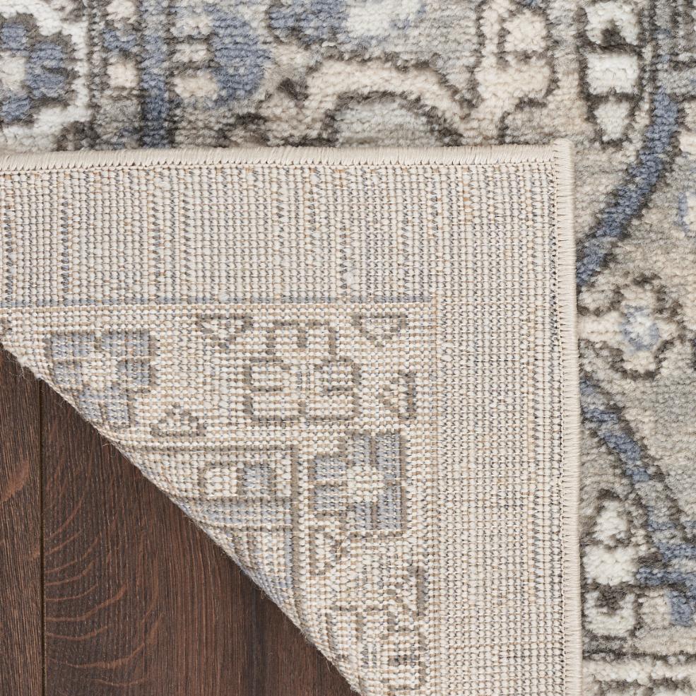 Quarry Medallion Ivory Blue Rug