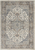 Quarry Medallion Ivory Grey Rug
