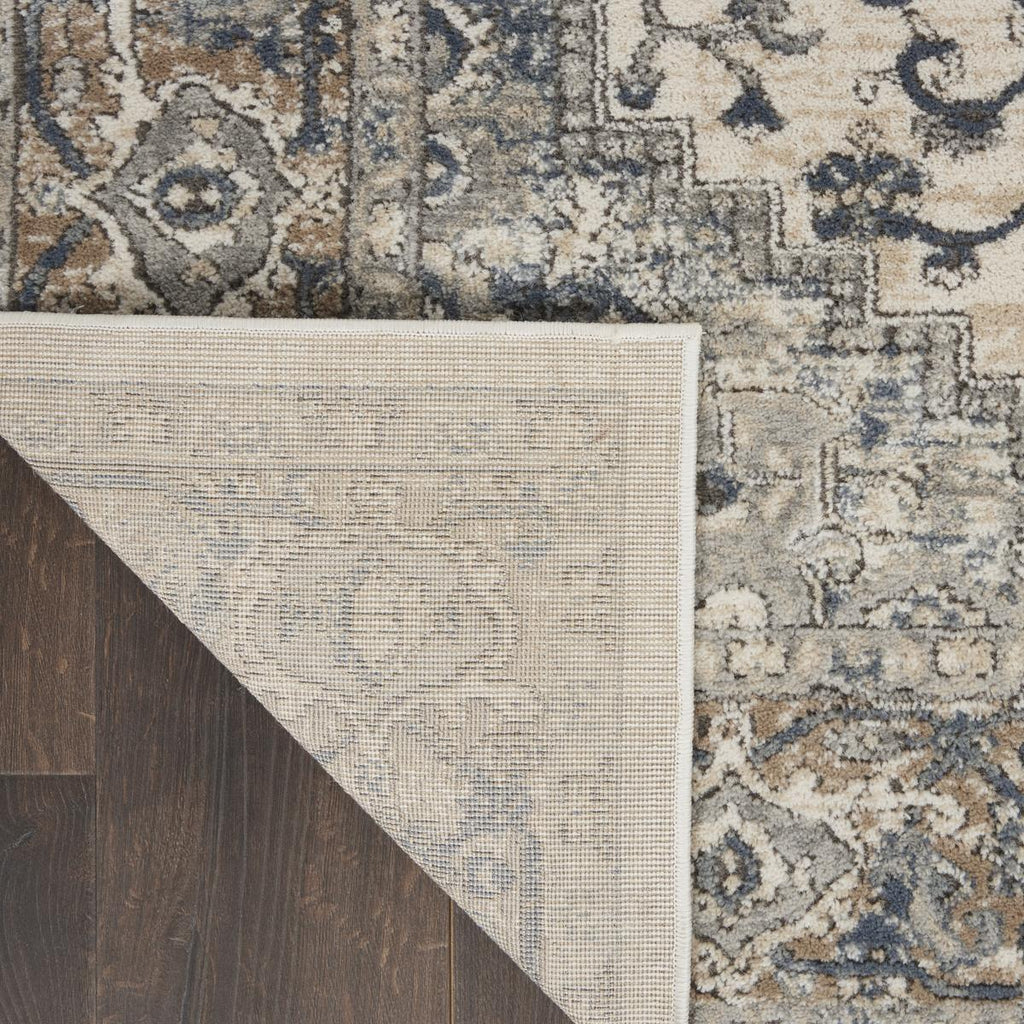 Quarry Medallion Ivory Grey Rug