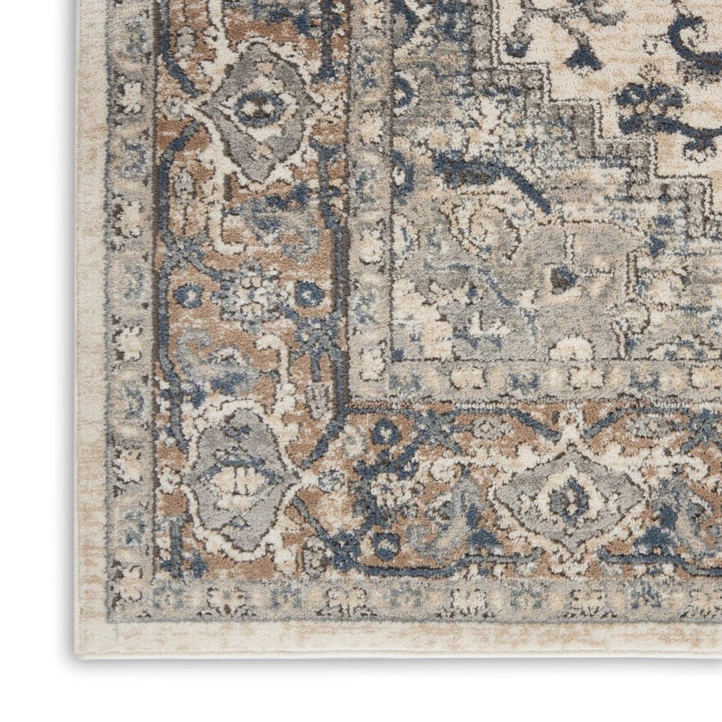 Quarry Medallion Ivory Grey Rug