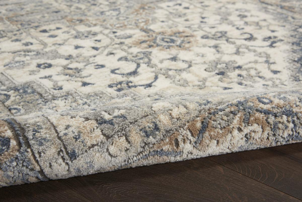 Quarry Medallion Ivory Grey Rug