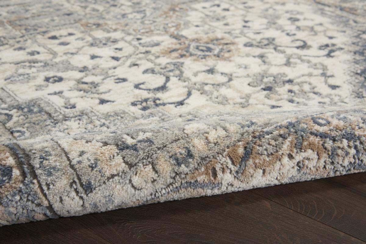 Quarry Medallion Ivory Grey Rug