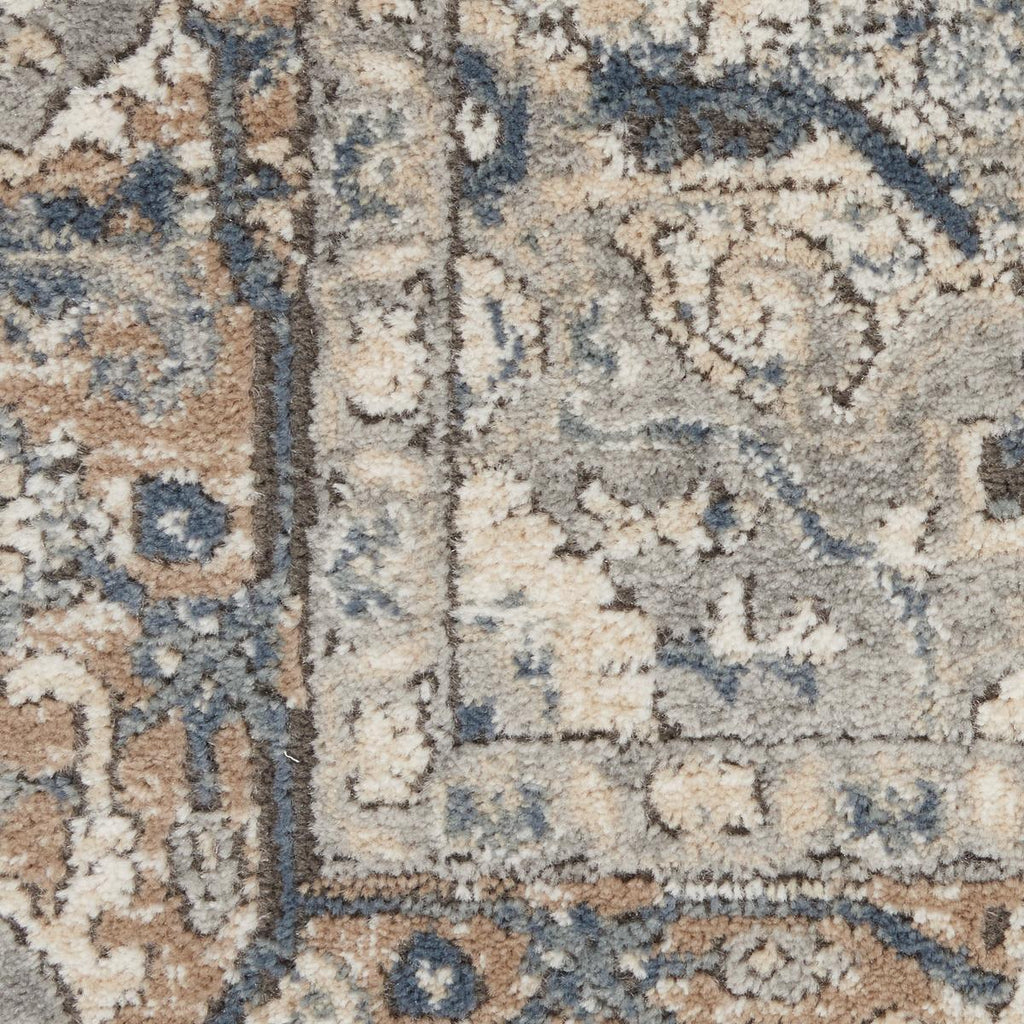 Quarry Medallion Ivory Grey Rug