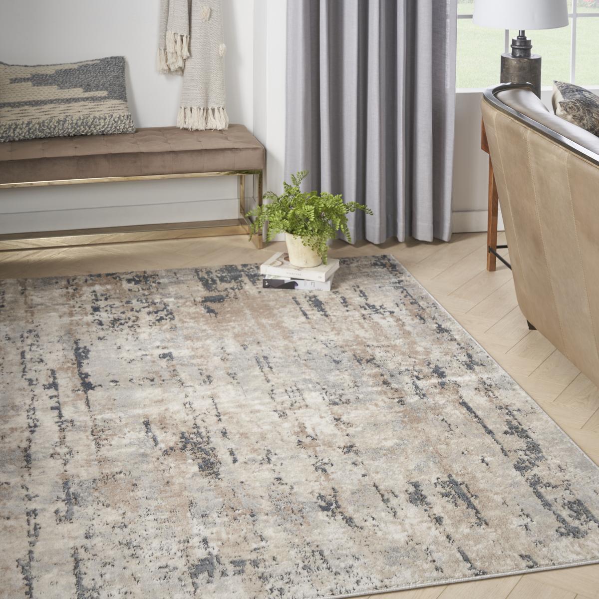 Quarry Strata Beige Grey Rug