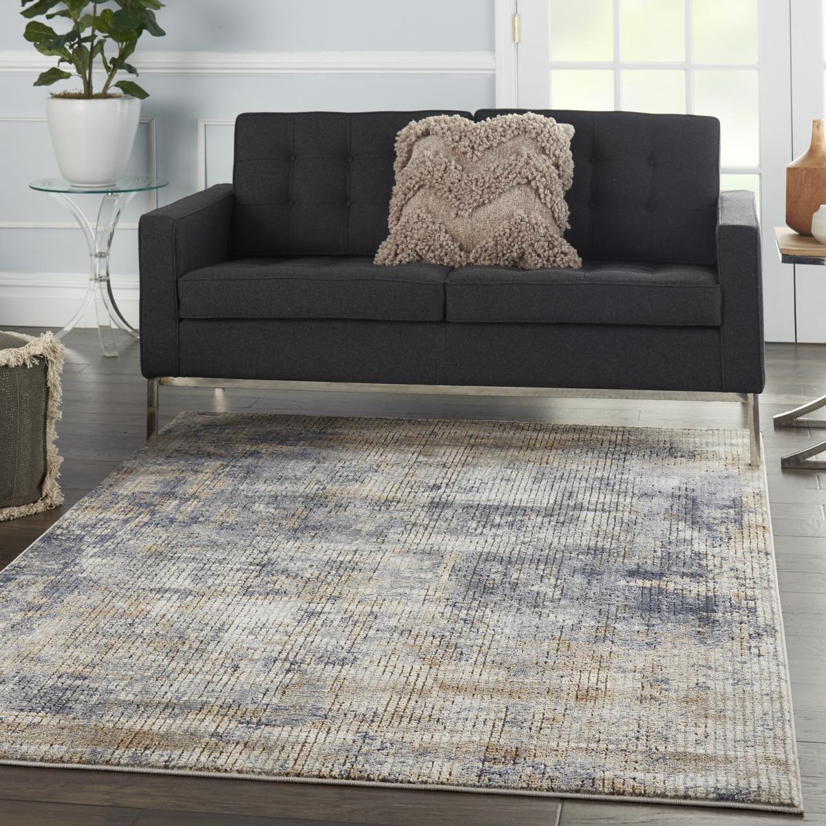 Quarry Tide Blue Beige Rug
