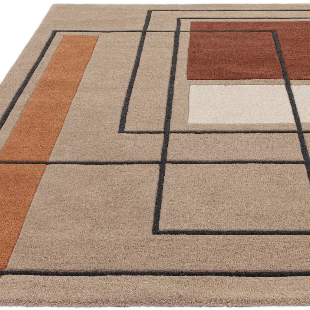 Reef Outline Terracotta Rug
