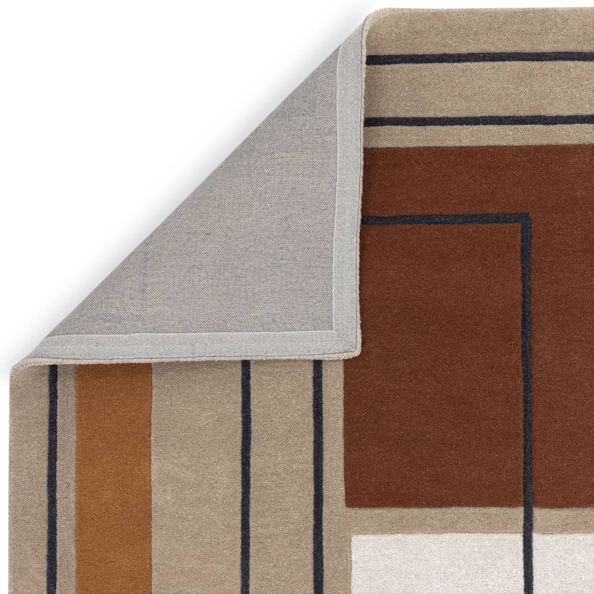Reef Outline Terracotta Rug