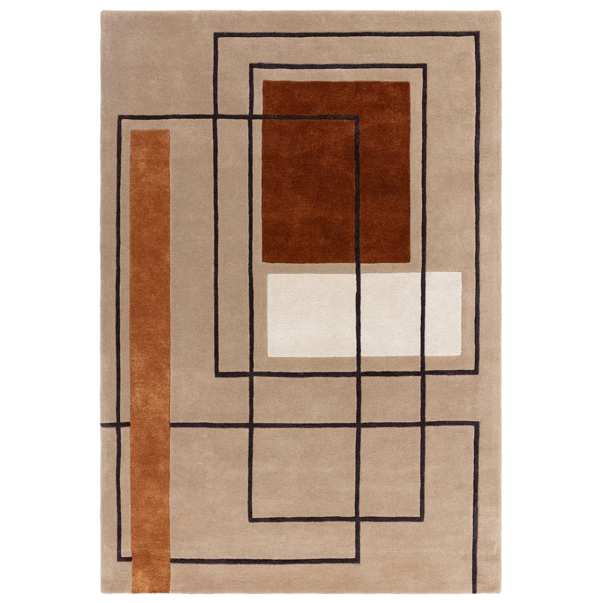 Reef Outline Terracotta Rug